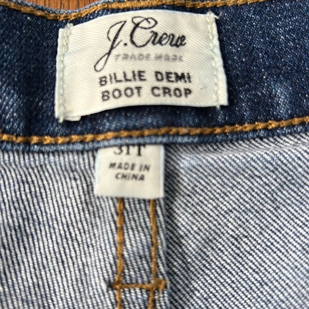 J.Crew jeans fabulous condition the Billy denim boot cut size 31T